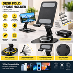 Foldable 360° Desktop Phone Holder