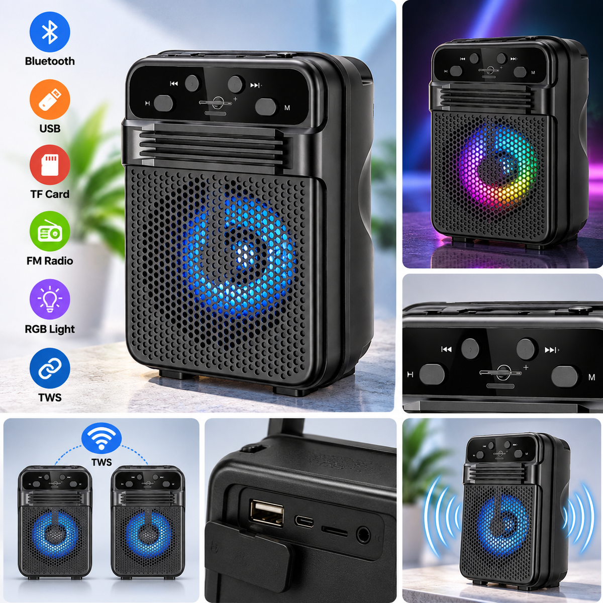 GTS-2309 Portable Wireless Speaker