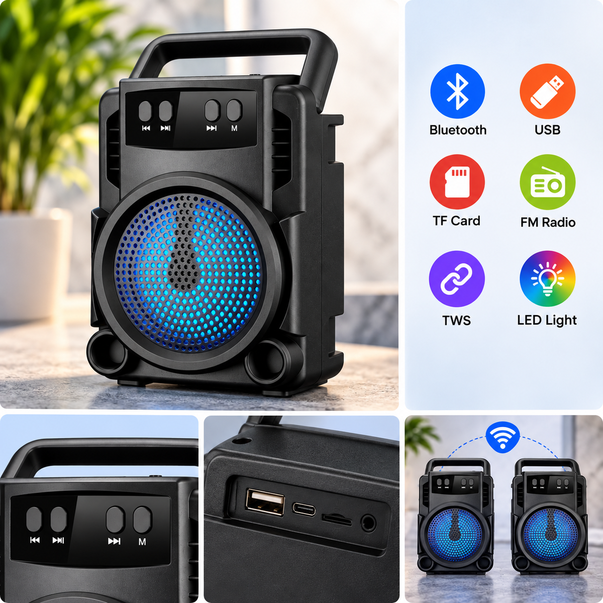 GTS-1360 Portable Wireless Speaker