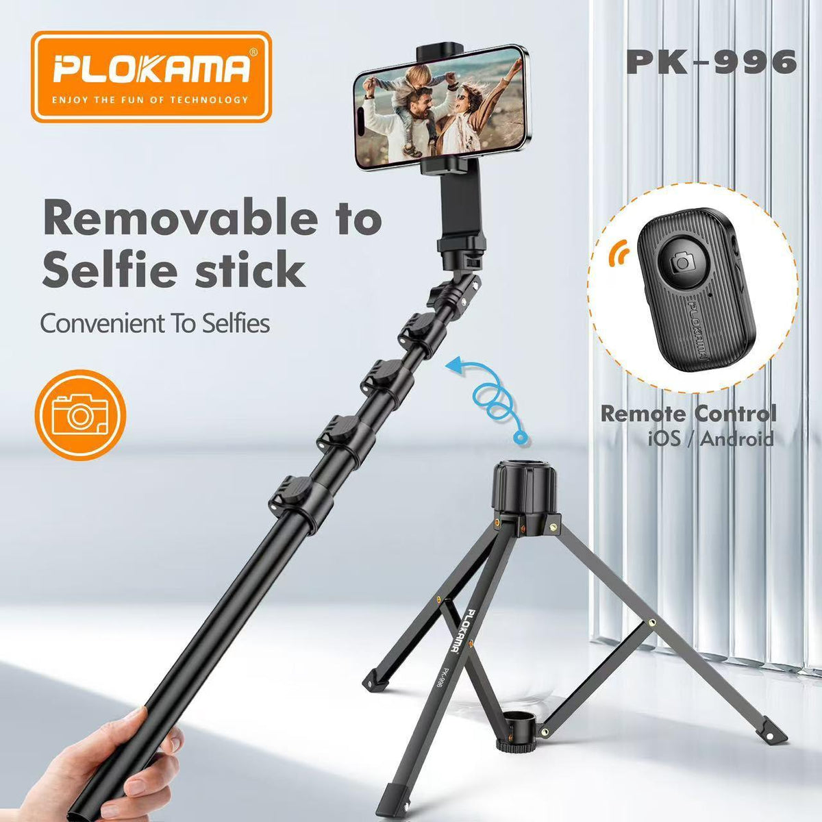 Plokama PK-996 Tripod 170cm Adjustable Height