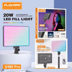 PLOKAMA U480 Pro 20W RGB LED Fill Light