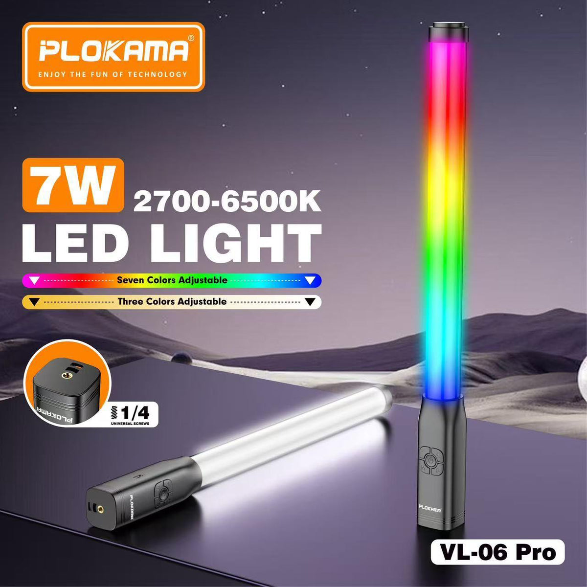 Plokama VL-06 Pro RGB LED Stick Light