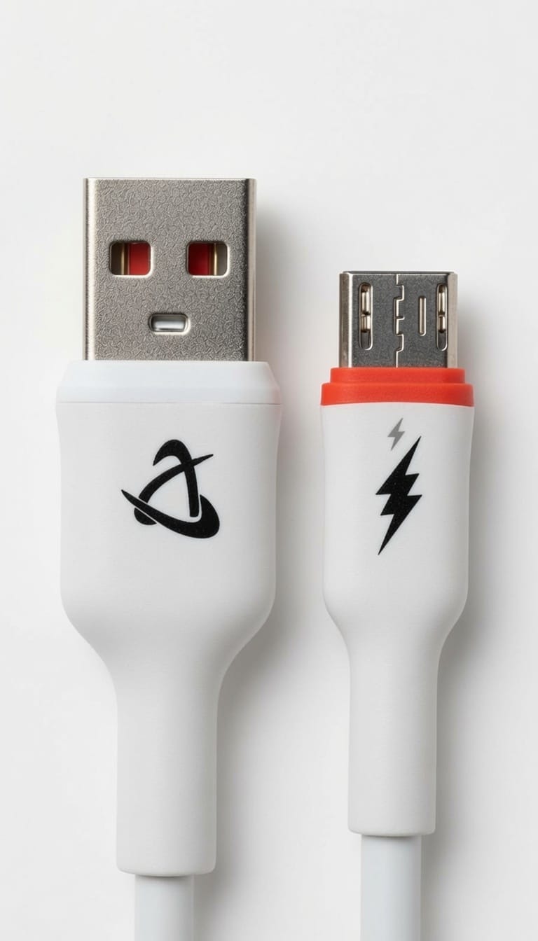TELE LINK AFE-61 Micro Silicone Data Cable – 3.5A Fast Charging | 1000mm Premium Cable | White