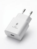 Samsung 25W PD Fast Charger (2-Pin) – Black | USB-C Super Fast Charging Adapter