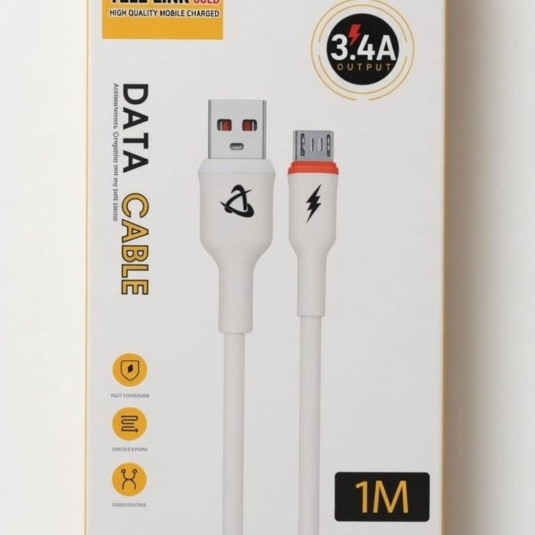 TELE LINK GOLD AFE-61 Micro USB Fast Charging Data Cable (1 Meter)