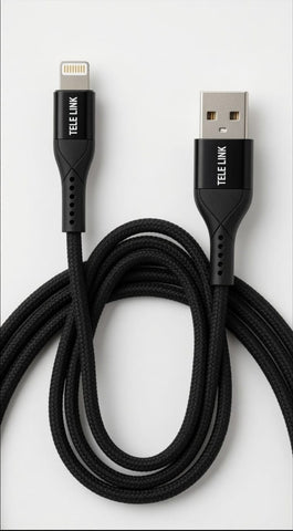 TELE LINK GOLD TLC-2408 Lightning (iOS) Silicone Fast Charging Data Cable (1 Meter)