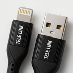 TELE LINK GOLD TLC-2408 Lightning (iOS) Silicone Fast Charging Data Cable (1 Meter)