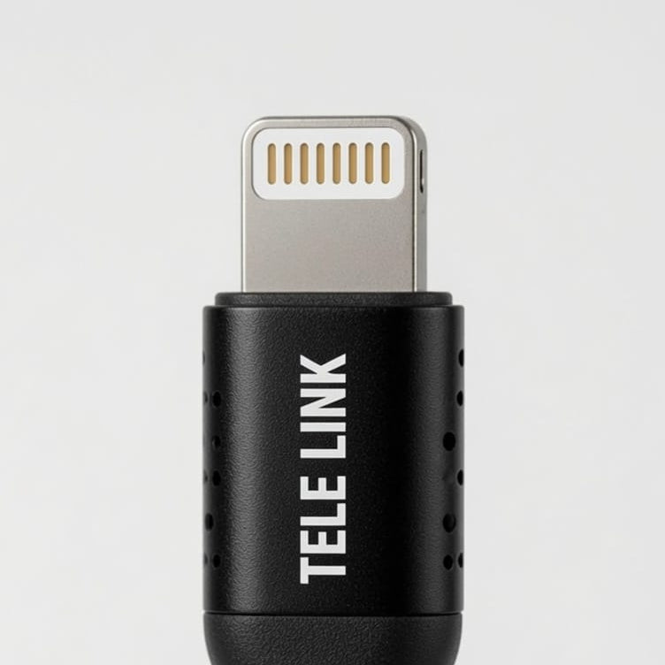 TELE LINK GOLD TLC-2408 Lightning (iOS) Silicone Fast Charging Data Cable (1 Meter)