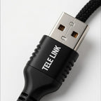 TELE LINK GOLD TLC-2408 Lightning (iOS) Silicone Fast Charging Data Cable (1 Meter)