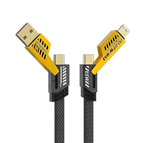 Mech Data Cable – 4-in-1 Fast Charging & Data Transfer Cable