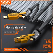 Mech Data Cable – 4-in-1 Fast Charging & Data Transfer Cable