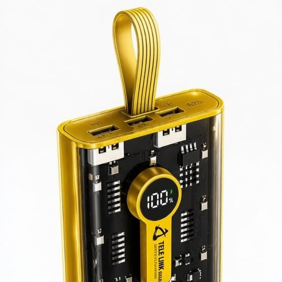 Telelink Gold P20 120W Super Fast Charging Power Bank – 10,000mAh