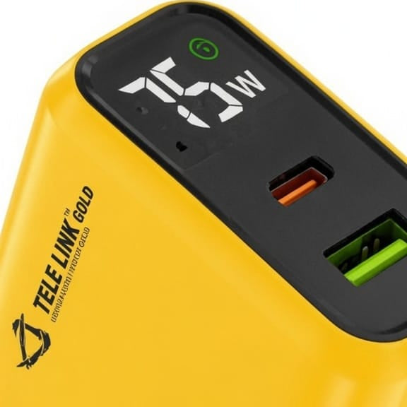 TELE LINK GOLD AFE-56 75W Super Fast Charger (PD + QC 5.0) with LCD Display