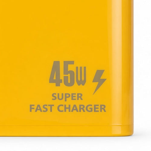 45W Super Fast Charger – Dual Port USB-C PD + USB-A Fast Charging Adapter