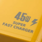 45W Super Fast Charger – Dual Port USB-C PD + USB-A Fast Charging Adapter