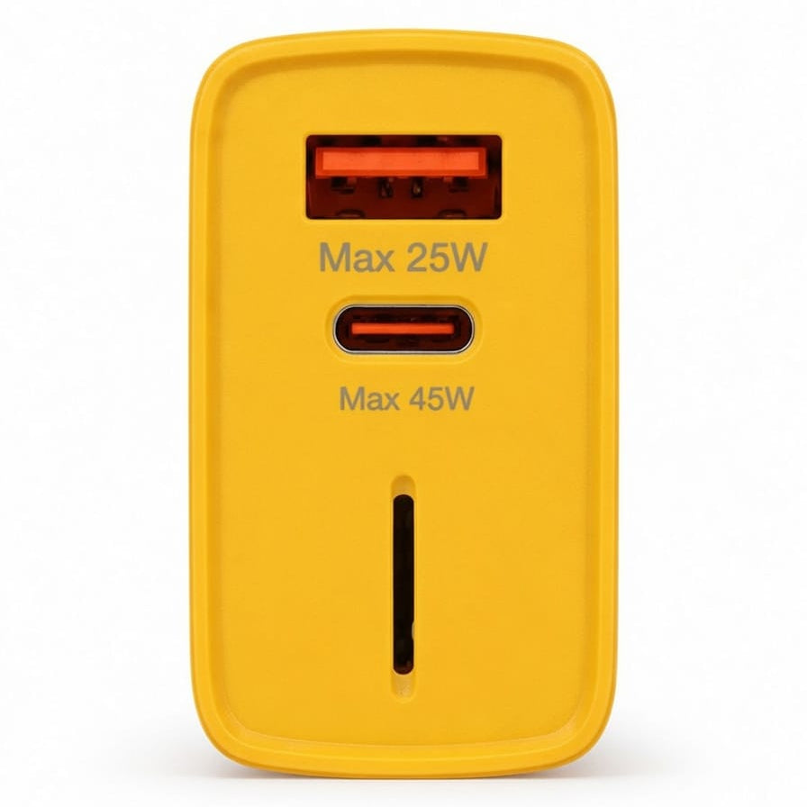 45W Super Fast Charger – Dual Port USB-C PD + USB-A Fast Charging Adapter