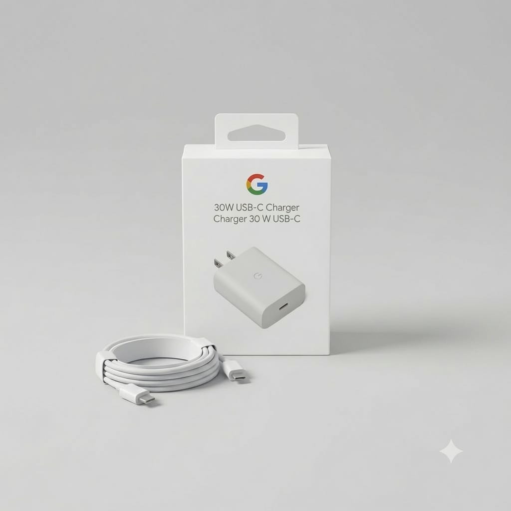 Google 30W USB-C Fast Charger with USB-C Cable – Powerful, Compact &amp; Reliable Charging