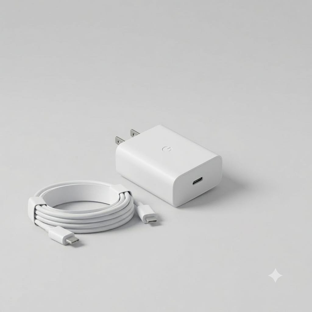 Google 30W USB-C Fast Charger with USB-C Cable – Powerful, Compact &amp; Reliable Charging