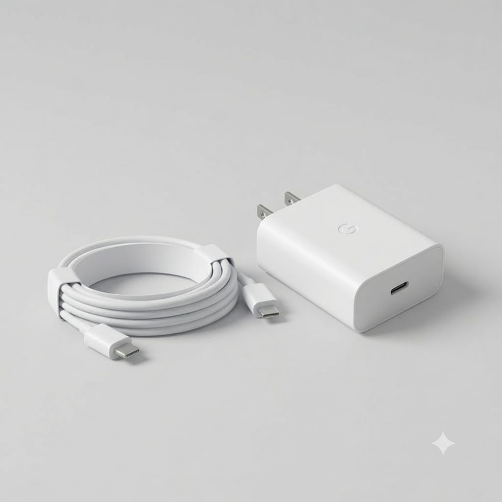 Google 30W USB-C Fast Charger with USB-C Cable – Powerful, Compact &amp; Reliable Charging