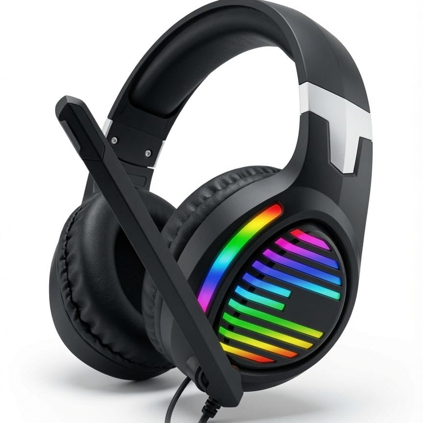 K6000 RGB Gaming Headset – Immersive Sound, Comfortable Design &amp; Stylish RGB Lighting
