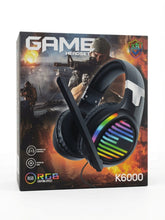 K6000 RGB Gaming Headset – Immersive Sound, Comfortable Design & Stylish RGB Lighting
