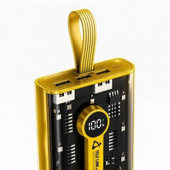 Telelink Gold P20 120W Super Fast Charging Power Bank – 20000mAh
