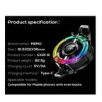MEMO CX15-B RGB Cooling Fan Phone Cooler – Gaming Mobile Phone Radiator