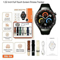 Smart Watch Pro FBU-104 – 1.52" Full Touch Screen Fitness Tracker with 7 Bands