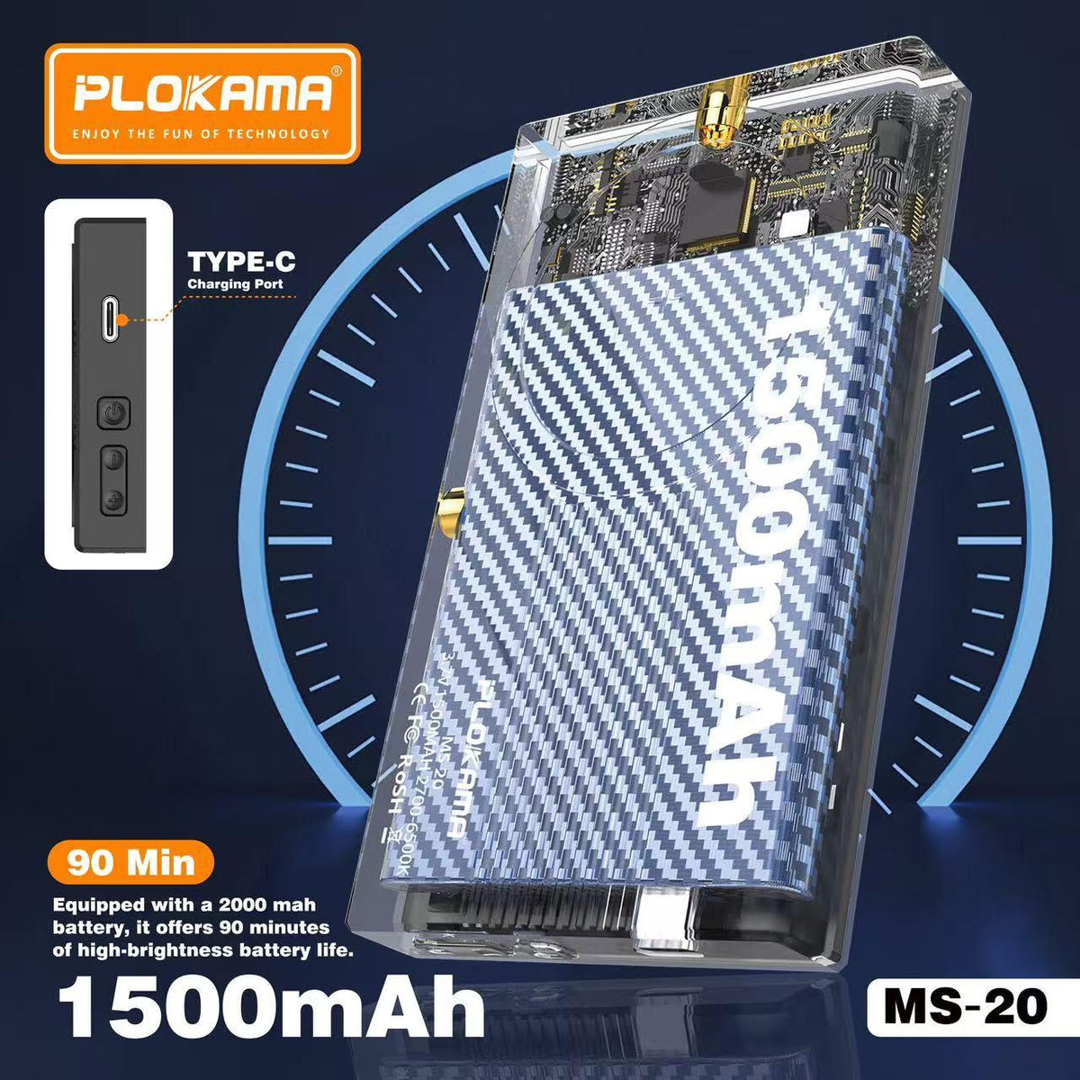 Plokama MS-20 6W Photography Light