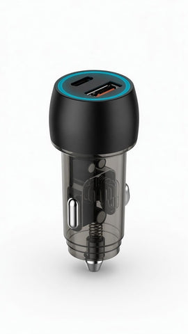 52W PD 30W + QC 3.0 Fast Car Charger (Model: MLE-13)