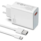 Xiami 33W 6A Fast Charger With USB Cable –  HIGH –  Speed Charging Power Adapter