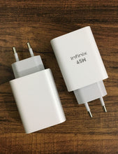 Original Infinix 45W Super Fast Charger Adapter with Cable (White – EU Plug)