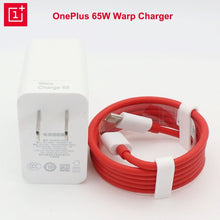 OnePlus 65W Warp Charge Power Adapter Set (White + Red Cable)
