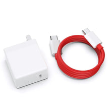 OnePlus 65W Warp Charge Power Adapter Set (White + Red Cable)