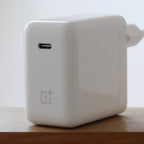 OnePlus 65W Warp Charge Power Adapter Set (White + Red Cable)